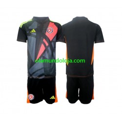 Camisola Costa Rica Guarda-redes Criança Equipamento Terceiro 2024 Manga Curta